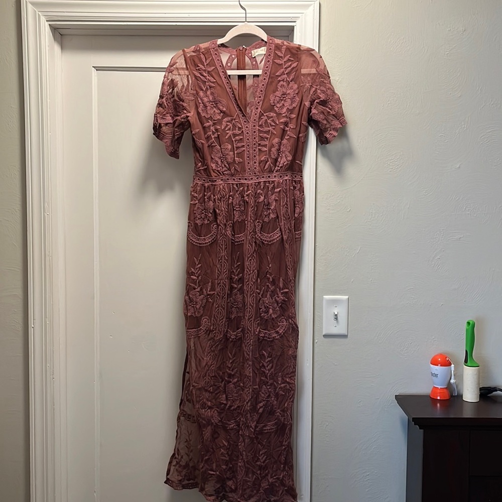 Altar’d state floral mesh dress